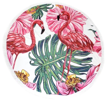 Пляжний рушник MirSon №5070 Summer Time Flaminge Coats 150x150 см (2200003947786)
