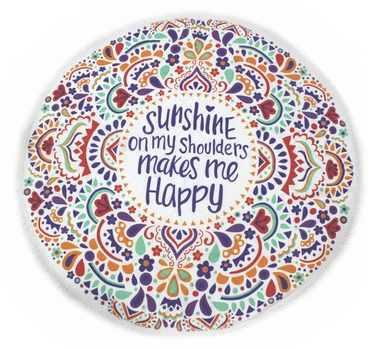 Пляжний рушник MirSon №5073 Summer Time Sunshine 150x150 см (2200003947816)