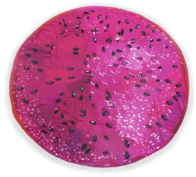 Пляжний рушник MirSon №5079 Summer Time Dragon Fruit 150x150 см (2200003952308)