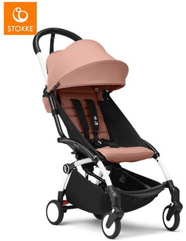 Прогулочная коляска Stokke Yoyo 3 Ginger на шасси White