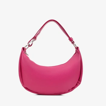 Сумка жіноча шкіряна багет велика Regina Notte Shopper 3940 Фуксія