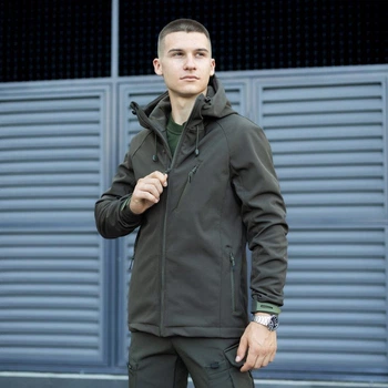 Куртка чоловіча Matrix Pobedov Soft Shell на флісі XL хакі (24311)
