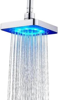 Светодиодная квадратная насадка UKC Аэратор для душа с LED подсветкой (5213)