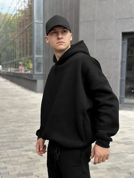 Худи мужское Urbanist Pobedov на флисе one size черная (24326)