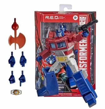 Трансформер Оптимус Прайм Hasbro Transformers R.E.D. Generations Optimus Prime 15 см (Первое Поколение)