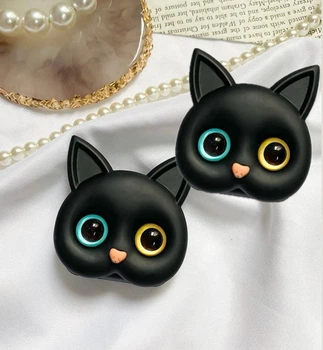 Тримач для телефону Kitten Чорний різні очі 2шт