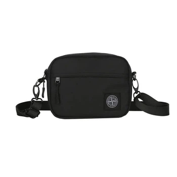 Чоловіча сумка мессенджер Stone Island чорна