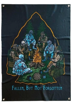 Флаг баннер на стену FALLEN, BUT NOT FORGOTTEN