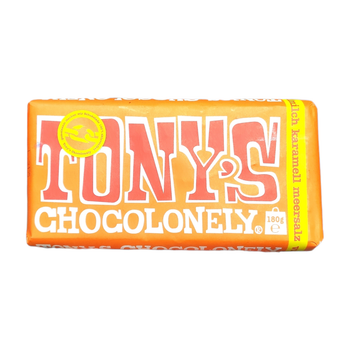Шоколад Tony's Chocolonely Caramel&Sea Salt молочный шоколад 180 г