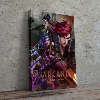 Интерьерная картина Аркейн: Лига Легенд, Arcane: League of Legends, 42×29 см (id6888)
