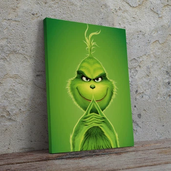 Интерьерная картина Гринч с хитрой улыбкой, Grinch (2018), 42×30 см (id3613)