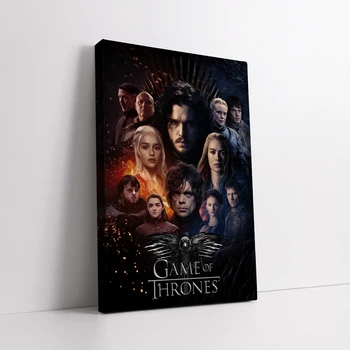 Интерьерная картина Игра Престолов, главные персонажи, GoT, Game of Thrones, 42×28 см (id3303)