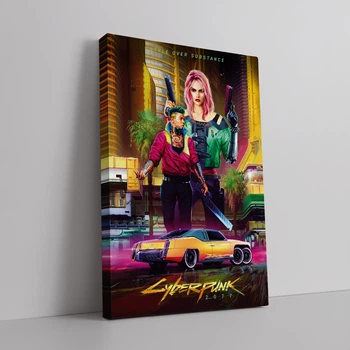 Интерьерная картина Киберпанк 2077, Cyberpunk 2077, 42×28 см (id3841)