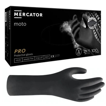 Нітрилові рукавички Mercator Moto M 50 пар (підвищеної міцності)