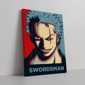 Интерьерная картина Большой куш, Ван-Пис, One Piece, Swordsman, аниме постер, 42×30 см (id3591)