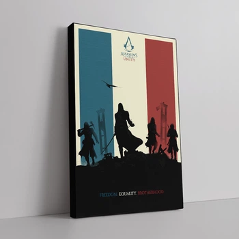 Интерьерная картина Кредо ассасина: Единство, Assassin's Creed: Unity, 90×60 см (id0705)