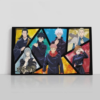 Интерьерная картина Магическая Битва, аниме, главные герои, Jujutsu Kaisen, Sorsery Fight, 25×42 см (id6817)