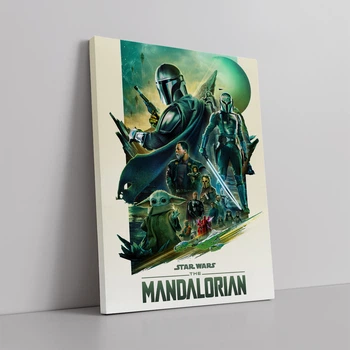 Интерьерная картина Мандалорец, Звёздные Войны, Mandalorian, Star Wars, 30×42 см (id2499)