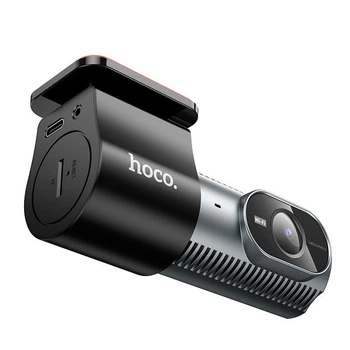 Автомобильный видеорегистратор Hoco DV13 Screenless hidden driving recorder|720P, 25fps, 1MP, WI-FI, 200mAh, угол обзора 88°, парковочный режим, циклическая запись, microSD до 64 ГБ