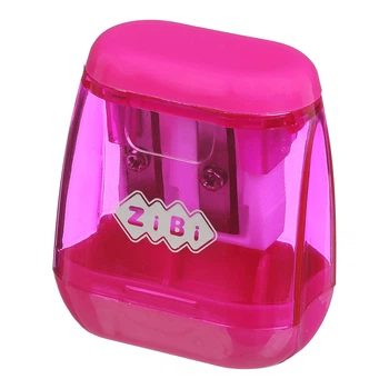 Точилка ZB.5589 COMBI KIDS Line ZiBi, с контейнером, 2 отверстия, пластиковый корпус, Цена за 1 шт (4823078998460) Розовый