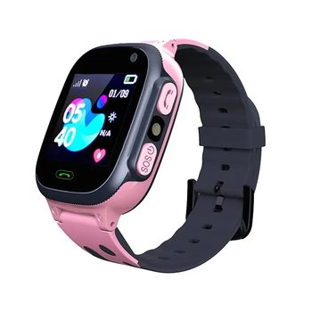 Смарт-часы-телефон детские Z1 GPS 4G с камерой SIM-карта силиконовый ремешок Pink (17639)