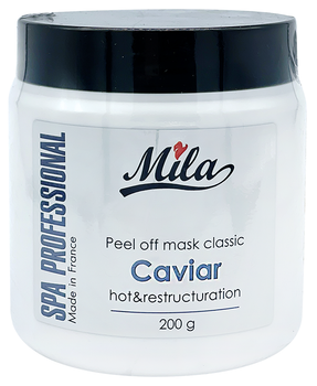 Альгинатная маска Экстракт черной икры – омоложение, восстановление / Caviar Hot Mask, ТМ Mila, Франция 200г