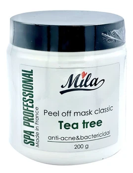 Альгинатная маска Чайное дерево - ива, антиакне / Mask peel-off Tea Tree, ТМ Mila, Франция, 200 г