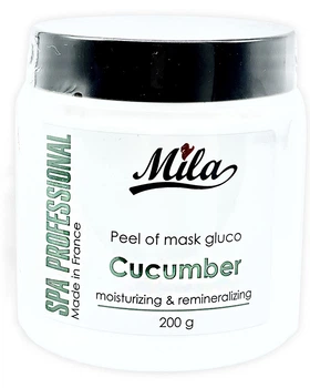 Альгінатна маска Огірок із глюкозою — зволоження / Glucoempreinte cucumber, ТМ Mila, Франція 200 г