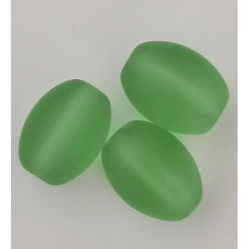 Скляні намистини Салатові, матові Only, 1 см, 3 шт (Н-6)