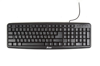 Клавиатура проводная Frime FKBS-002 USB RUS/UKR Black