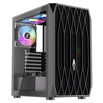 Корпус 1stPlayer AY7-BK-4F1 Black (AY7-BK-4F1)