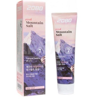 Зубная паста Dental Clinic 2080 Pure Pink Mountain Salt Toothpaste Mild Mint с розовой гималайской солью 120 г