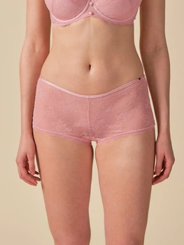 Трусики Gossard Vintage Romance 22204SPI чарівні шортики з мережива в стилі шантильї XS Soft pink (5053014988869)