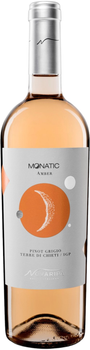 Вино Monatic Amber Pinot Grigio IGT Terre di Chieti рожеве сухе 0.75 л 12.5% (8032727691492)