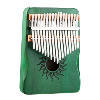 Калимба Hluru Huashu KHS17 Small Sun Poplar Green (17 язычков, тополь, уменьшенная)