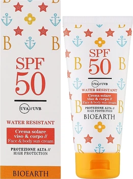 Сонцезахисний крем для обличчя і тіла Bioearth Sun Love SPF50 100 мл (8029182014485)