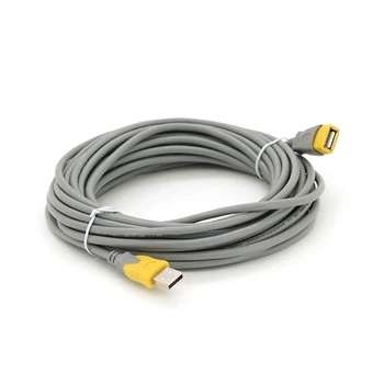 Удлинитель VEGGIEG UF-104 USB 2.0 AM/AF 100m Grey/Yellow