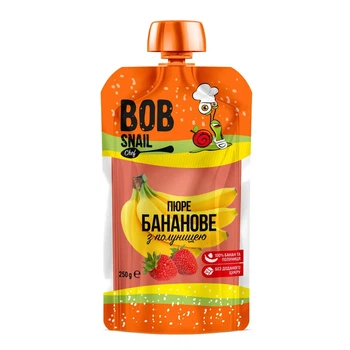 Детское пюре Bob Snail Улитка Боб Банан-Клубника 250 г