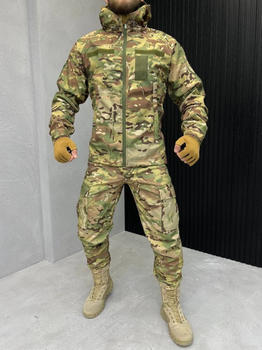 Тактичний костюм SoftShell з вологозахистом та липучками під шеврони Multicam XL