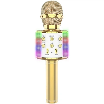 Микрофон с караоке Epik WS858L Gold [124189]