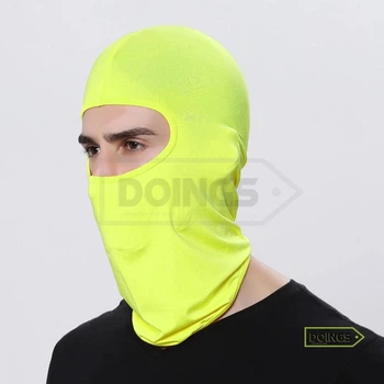 Баф подшлемник - легкая мото балаклава (весна, лето, осень) - Bache UV01 - Fluorescent green
