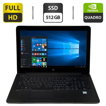 Мобильная рабочая станция HP ZBook 15 G3 / 15.6" (1920x1080) IPS / Intel Core i7-6820HQ (4 (8) ядра по 2.7 - 3.6 GHz) / 32 GB DDR4 / 512 GB SSD / nVidia Quadro M1000M, 2 GB GDDR5, 128-bit / WebCam / Windows 10 Pro б/у