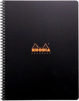 Блокнот Rhodia Rhodiactive A4+ чорний в лінію