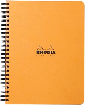 Блокнот Rhodia Classic A5 помаранчевий у крапку
