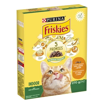 Сухой корм для кошек Purina Friskies Indoor с курицей и овощами 270 г (7613035351820)