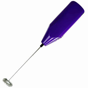 Спінювач молока, капучинатор, збивач для яєць електричний А7 Purple