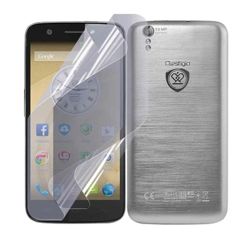 Антишпион приватная плёнка гидрогелевая для смартфона Prestigio MultiPhone 5508 DUO противоударная прозрачная