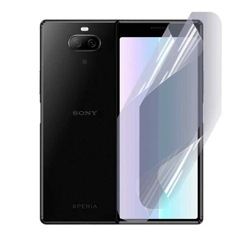 Антишпион приватная плёнка гидрогелевая для смартфона Sony Xperia 8 противоударная прозрачная
