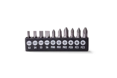 Набор насадок LT 25 мм 10 шт. S3/S4/S5/S6/PH0/PH1/PH2/PZ0/PZ1/PZ2 (501-110)