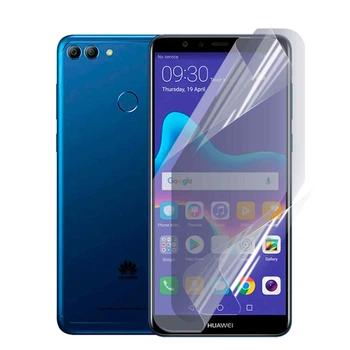 Антишпион приватная плёнка гидрогелевая для смартфона Huawei Y9 (2018) противоударная прозрачная